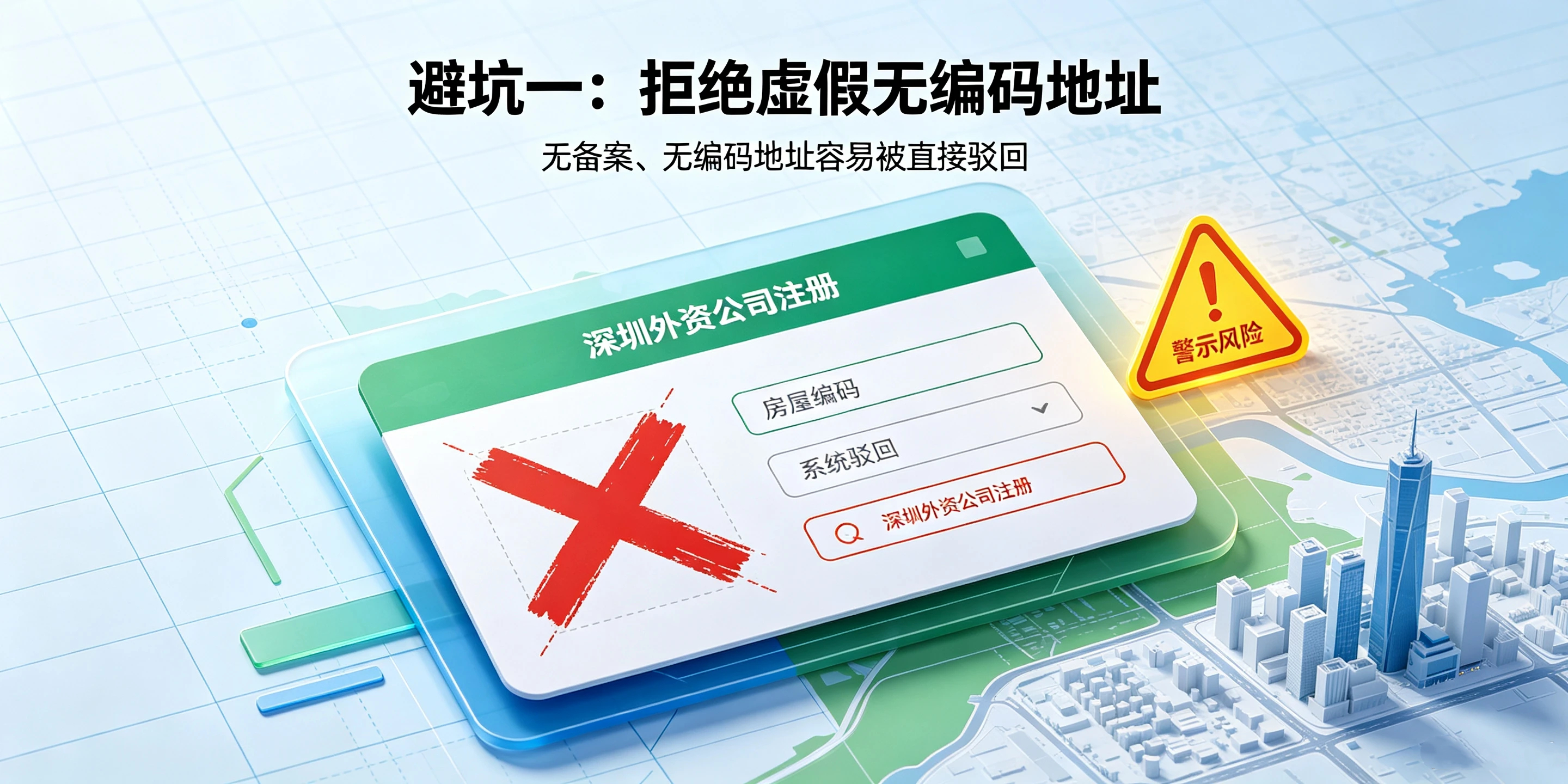 【企好运】5条深圳外资注册地址避坑指南，杜绝地址异常！(图2)