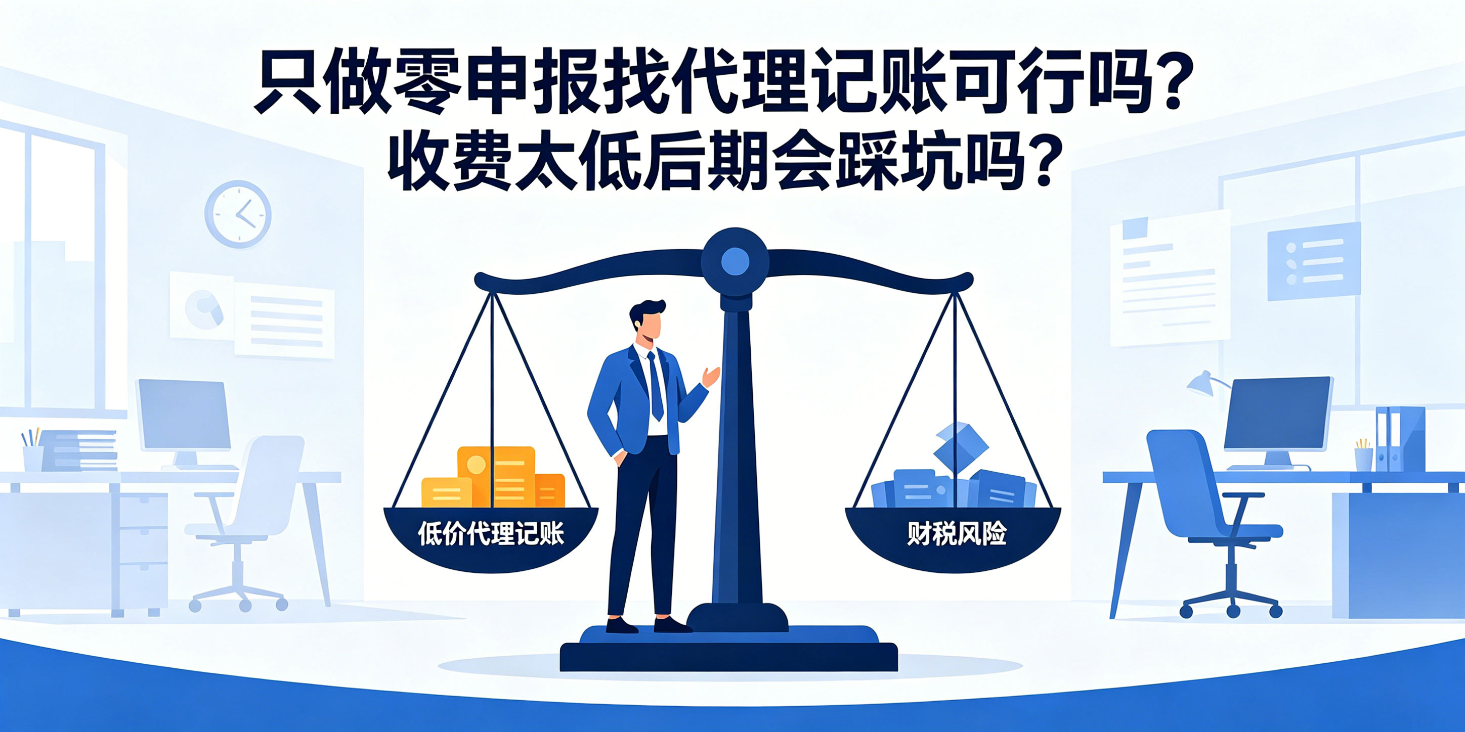 只做零申报找代理记账可行吗?收费太低后期会踩坑吗?(图1) 只做零申报找代理记账可行吗?收费太低后期会踩坑吗?(图1)