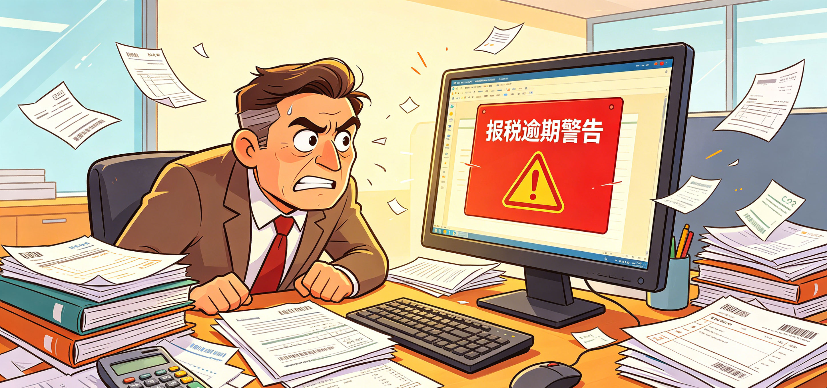 【企好运】公司会计离职账务没人接手，公司报税逾期该怎么补救？(图1)