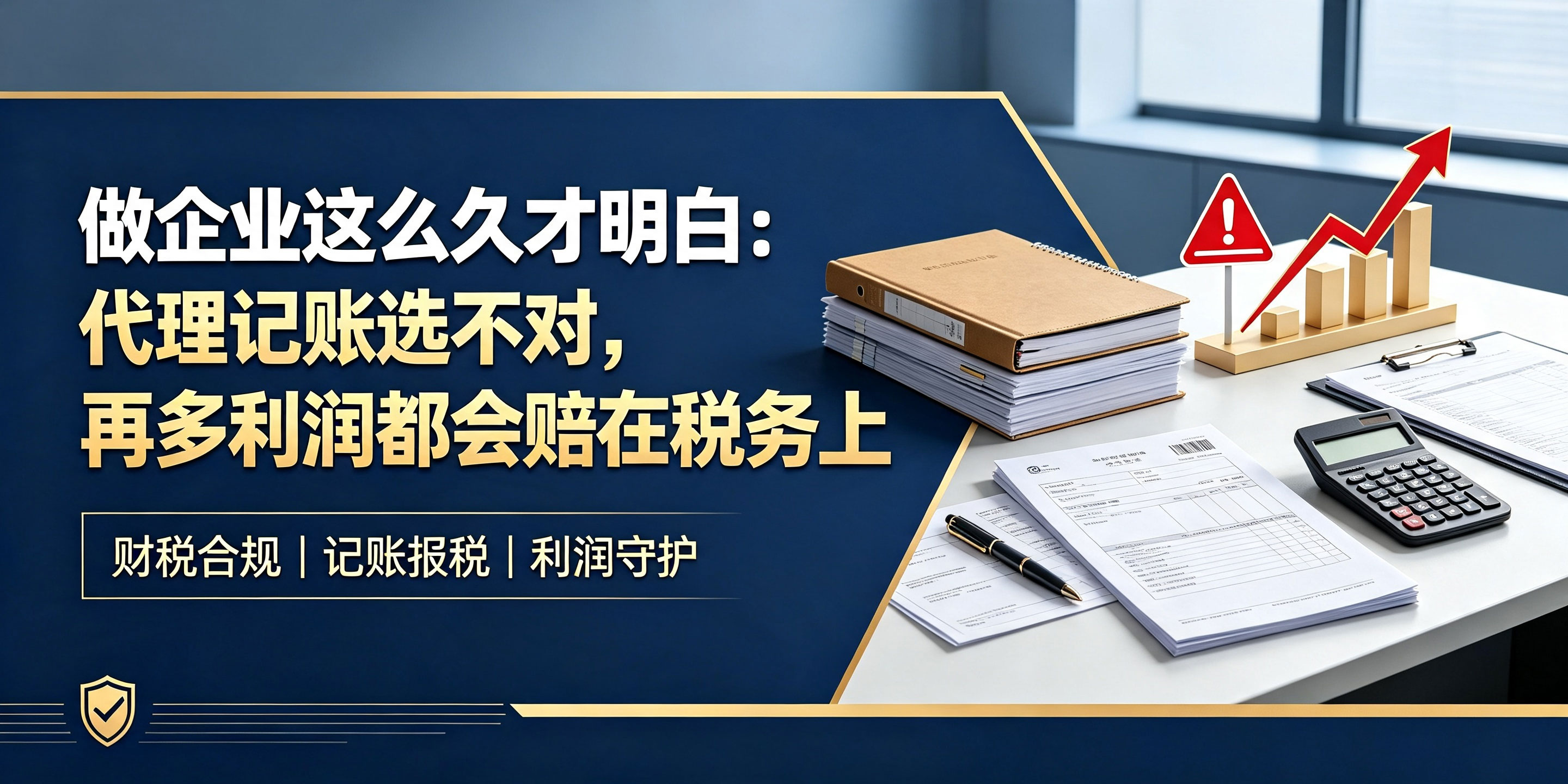 【企好运】做企业这么久才明白:代理记账选不对,再多利润都会赔在税务上(图1) 【企好运】做企业这么久才明白:代理记账选不对,再多利润都会赔在税务上(图1)
