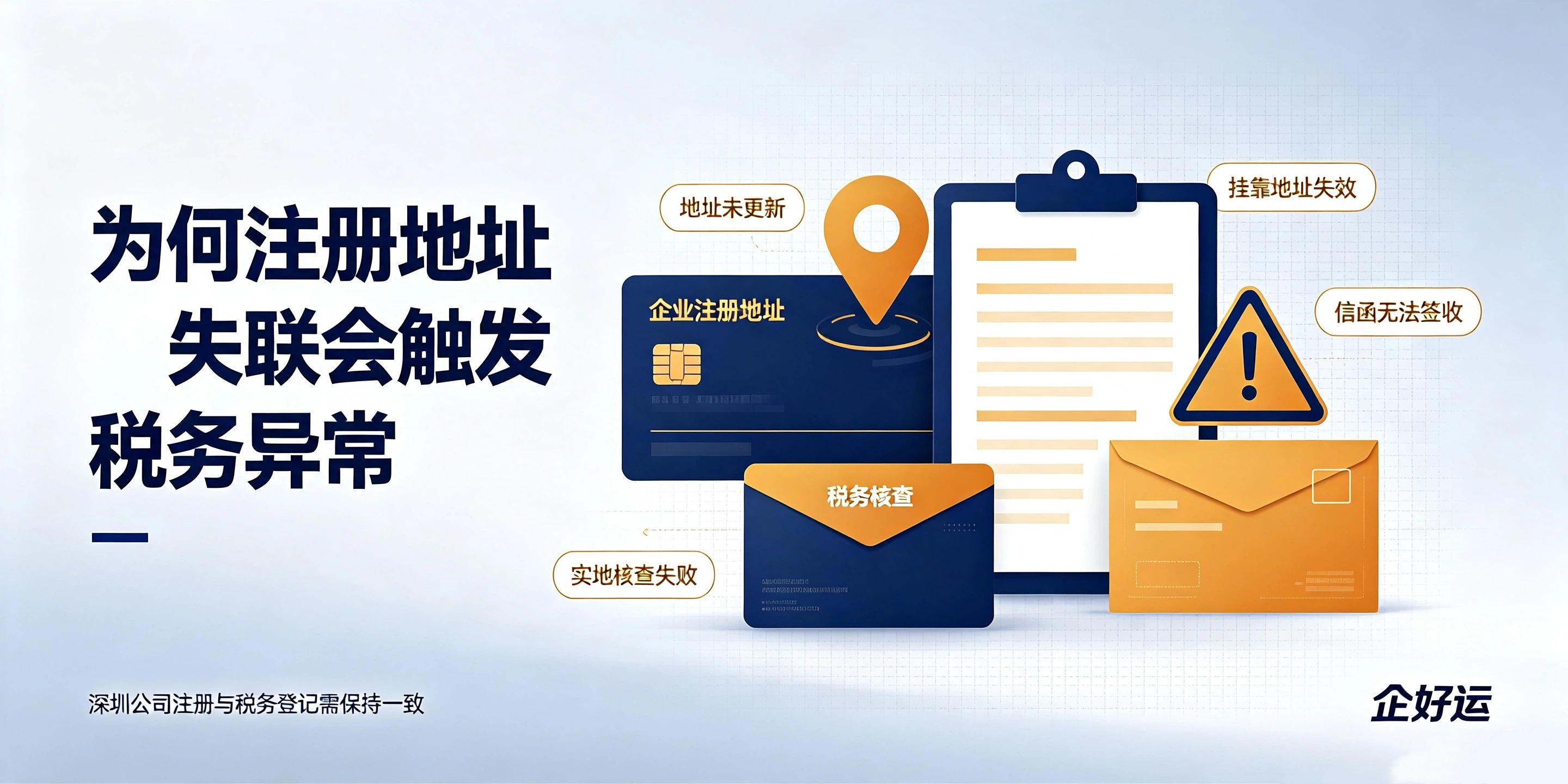 【企好运】深圳注册地址失联导致税务异常该怎么解决？(图2)