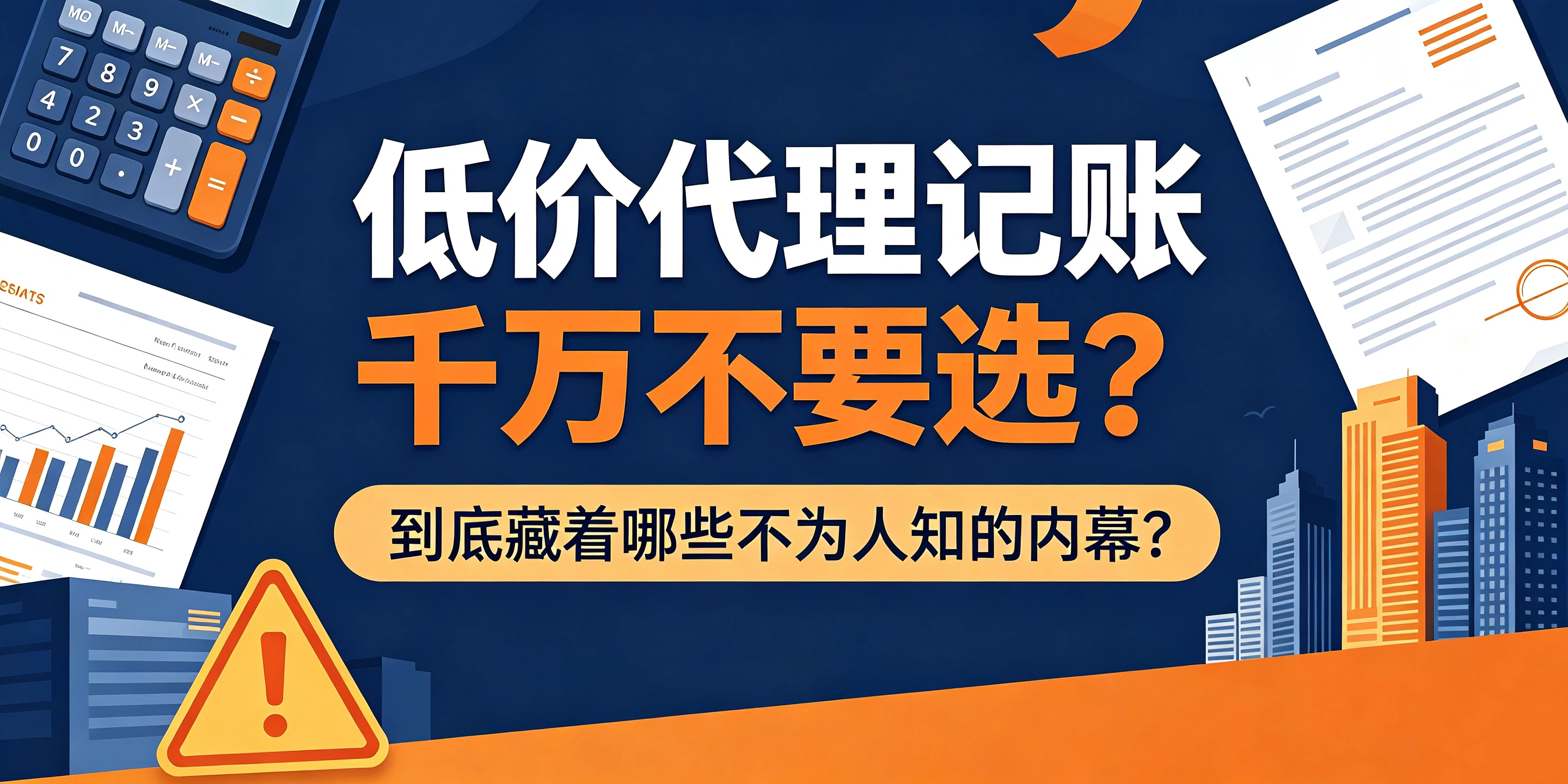 【企好运】低价代理记账千万不要选?到底藏着哪些不为人知的内幕?(图1) 【企好运】低价代理记账千万不要选?到底藏着哪些不为人知的内幕?(图1)