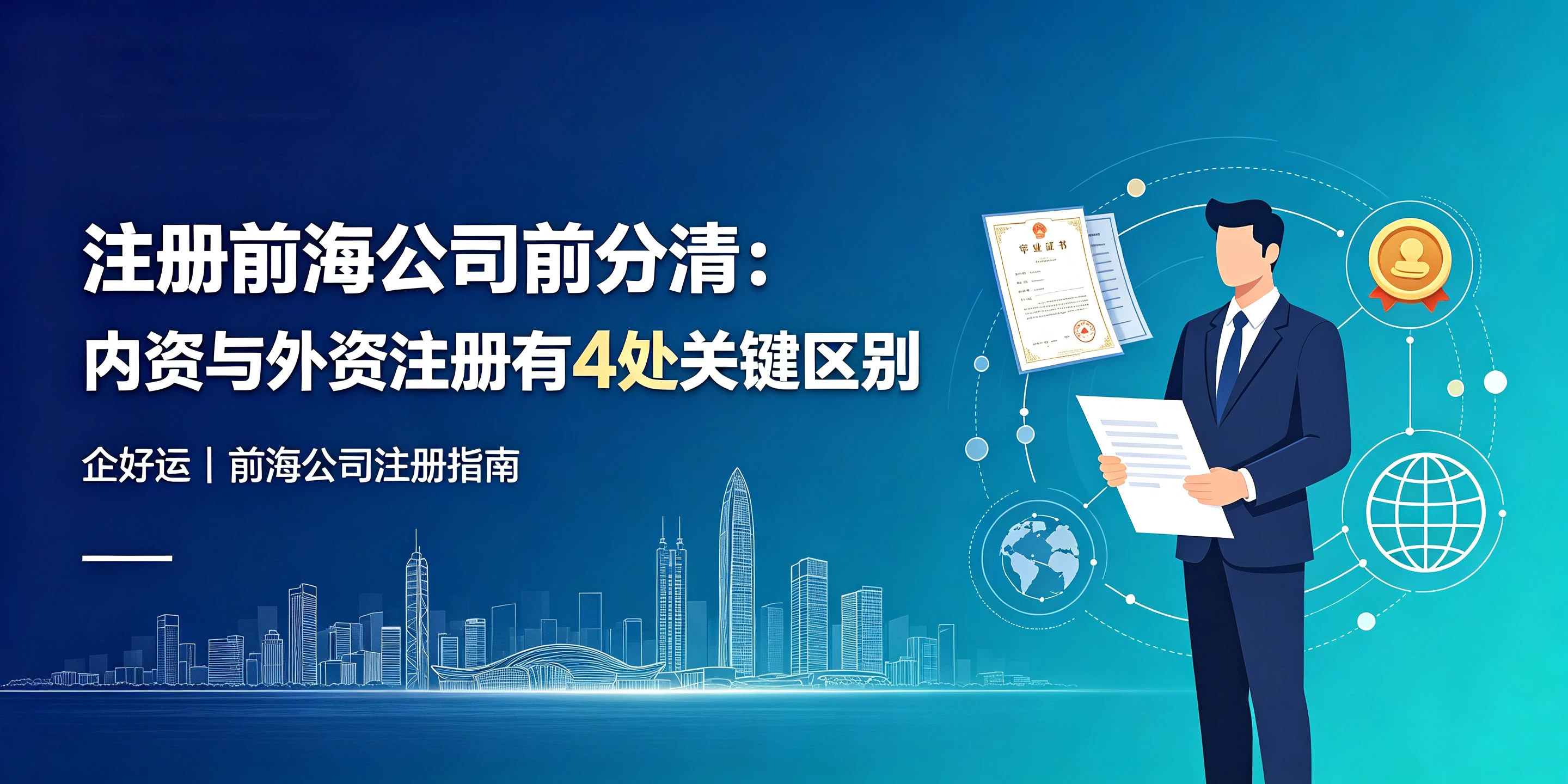【企好运】注册前海公司前分清:内资与外资注册有4处关键区别(图1) 【企好运】注册前海公司前分清:内资与外资注册有4处关键区别(图1)