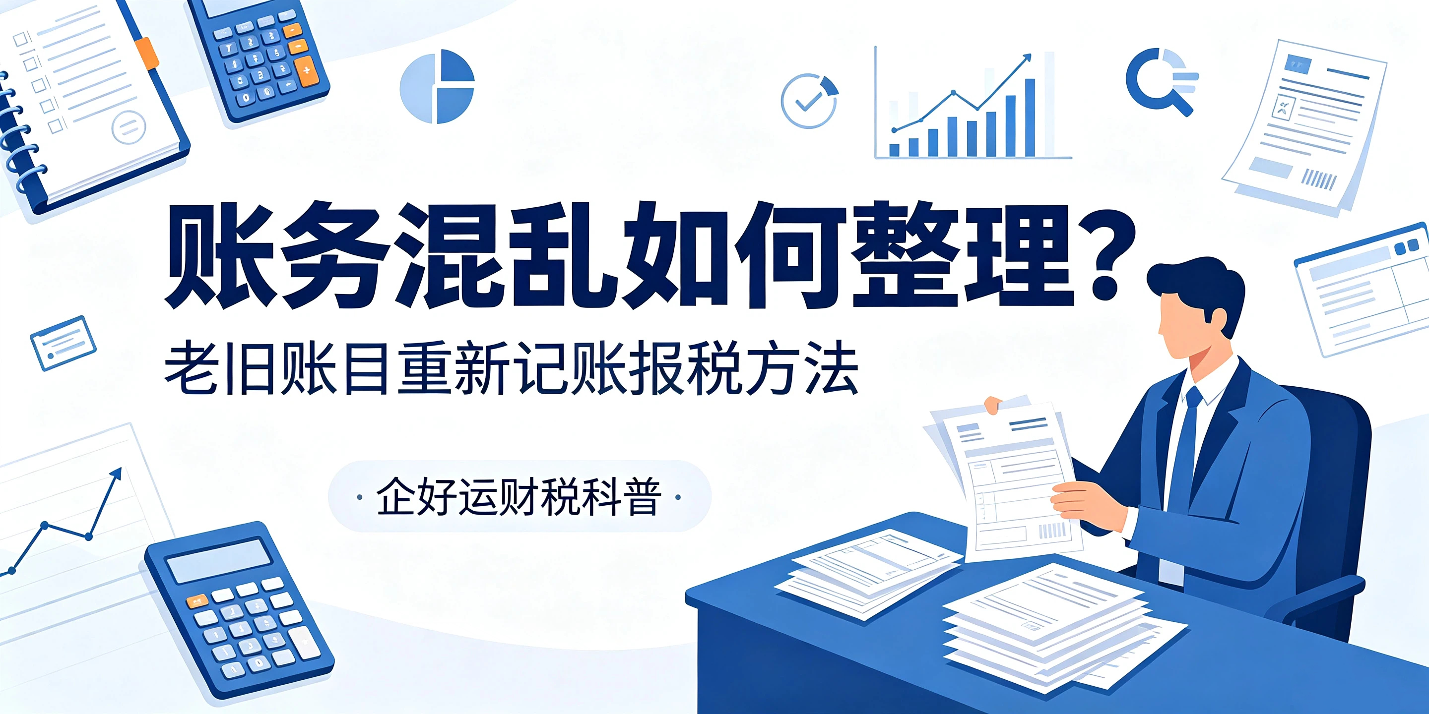 【企好运】账务混乱如何整理?科普老旧账目重新记账报税的方法(图1) 【企好运】账务混乱如何整理?科普老旧账目重新记账报税的方法(图1)