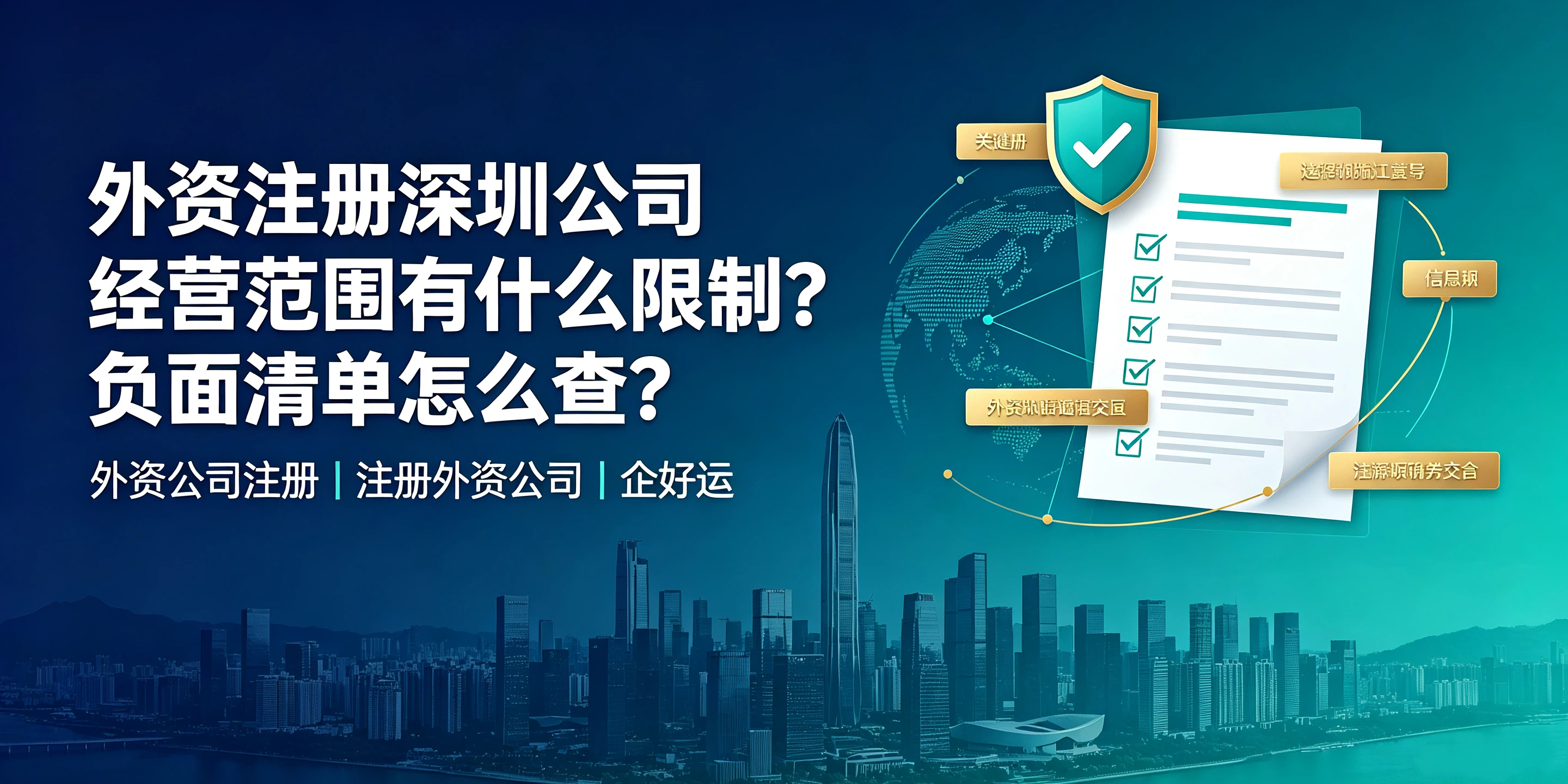 【企好运】外资注册深圳公司经营范围有什么限制?负面清单怎么查?(图1) 【企好运】外资注册深圳公司经营范围有什么限制?负面清单怎么查?(图1)