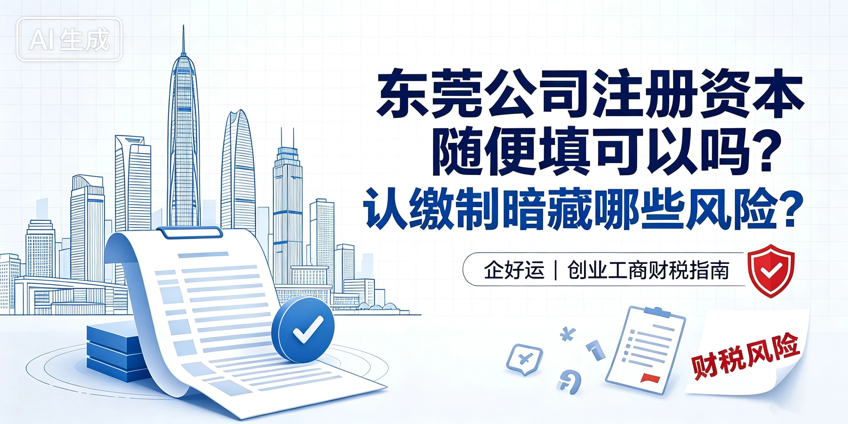 【企好运】东莞公司注册资本随便填可以吗?认缴制暗藏哪些风险?(图1) 【企好运】东莞公司注册资本随便填可以吗?认缴制暗藏哪些风险?(图1)