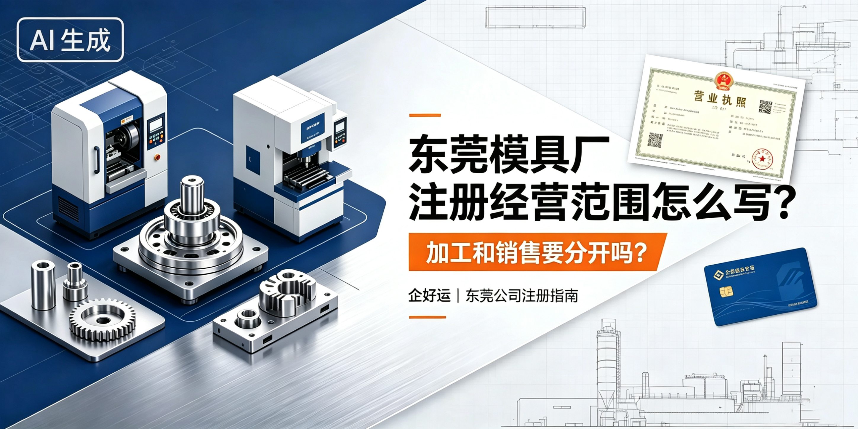 【企好运】东莞模具厂注册经营范围怎么写?加工和销售需要分开吗?(图1) 【企好运】东莞模具厂注册经营范围怎么写?加工和销售需要分开吗?(图1)