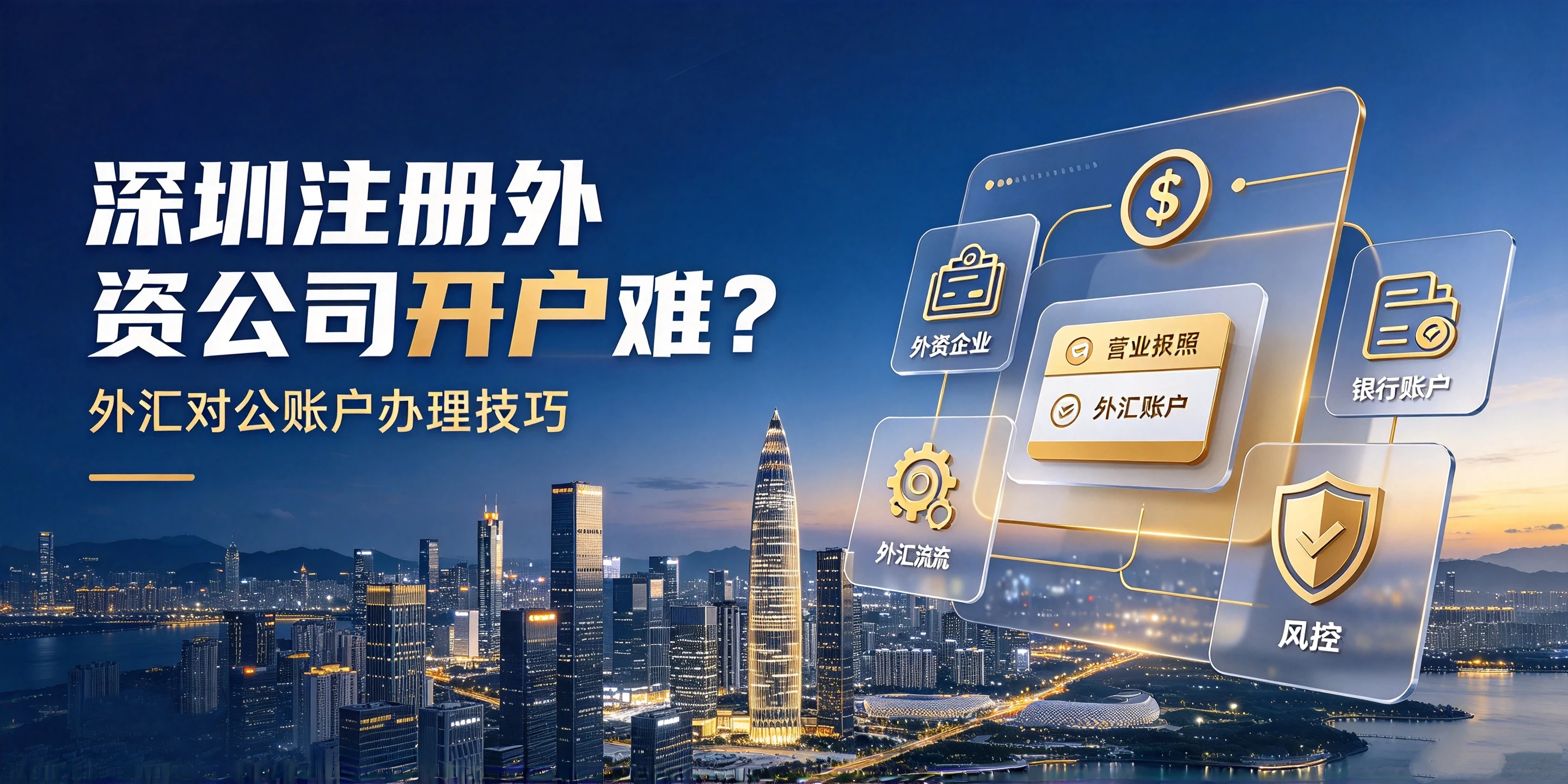 【企好运】深圳注册外资公司开户难?外汇对公账户办理技巧(图1) 【企好运】深圳注册外资公司开户难?外汇对公账户办理技巧(图1)