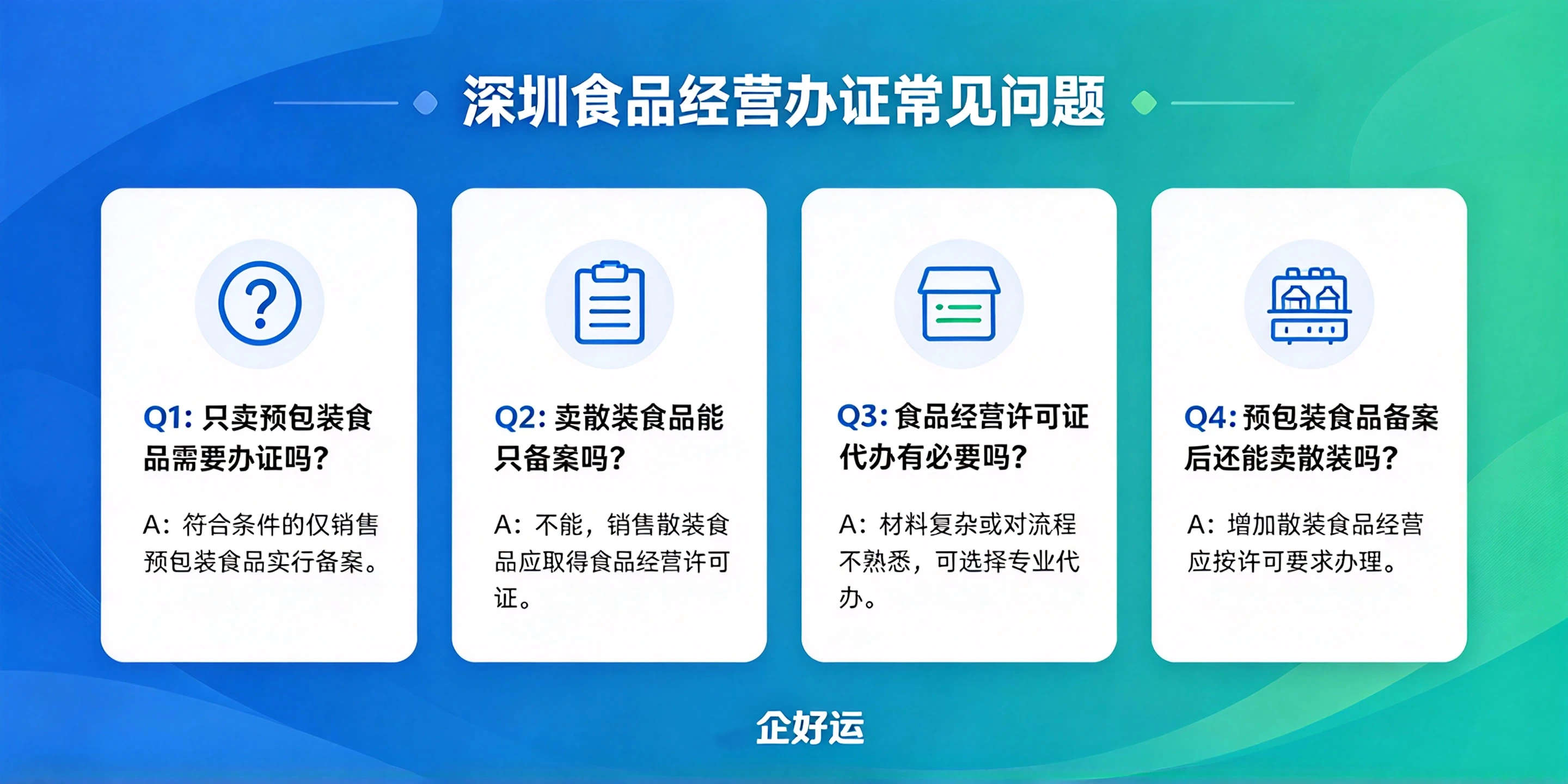 【企好运】深圳散装食品销售许可证和预包装食品备案办理流程一样吗？一文说清区别与代办(图5)
