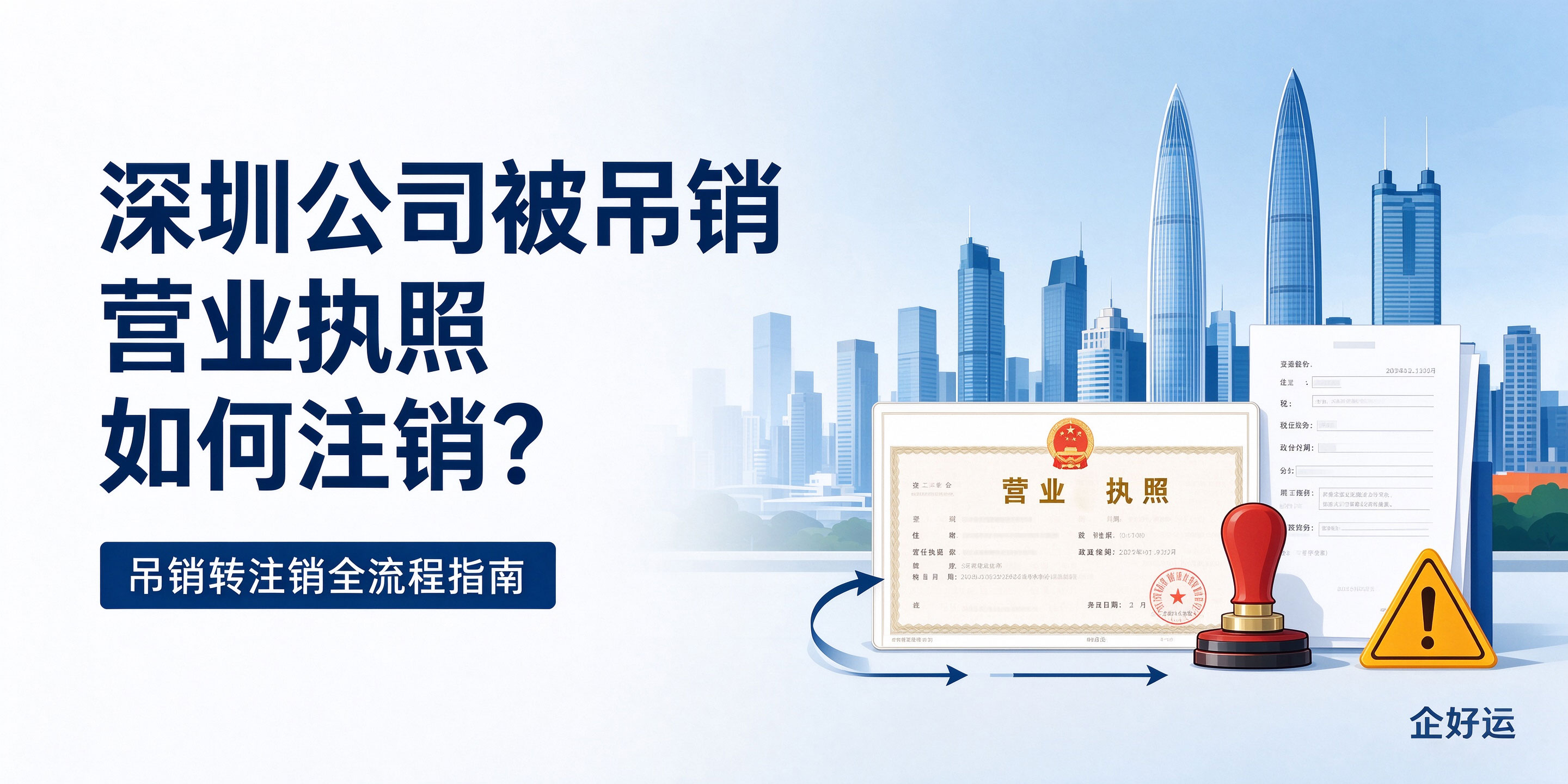 【企好运】深圳公司被吊销营业执照如何注销?吊销转注销全流程,看这篇就够了(图1) 【企好运】深圳公司被吊销营业执照如何注销?吊销转注销全流程,看这篇就够了(图1)