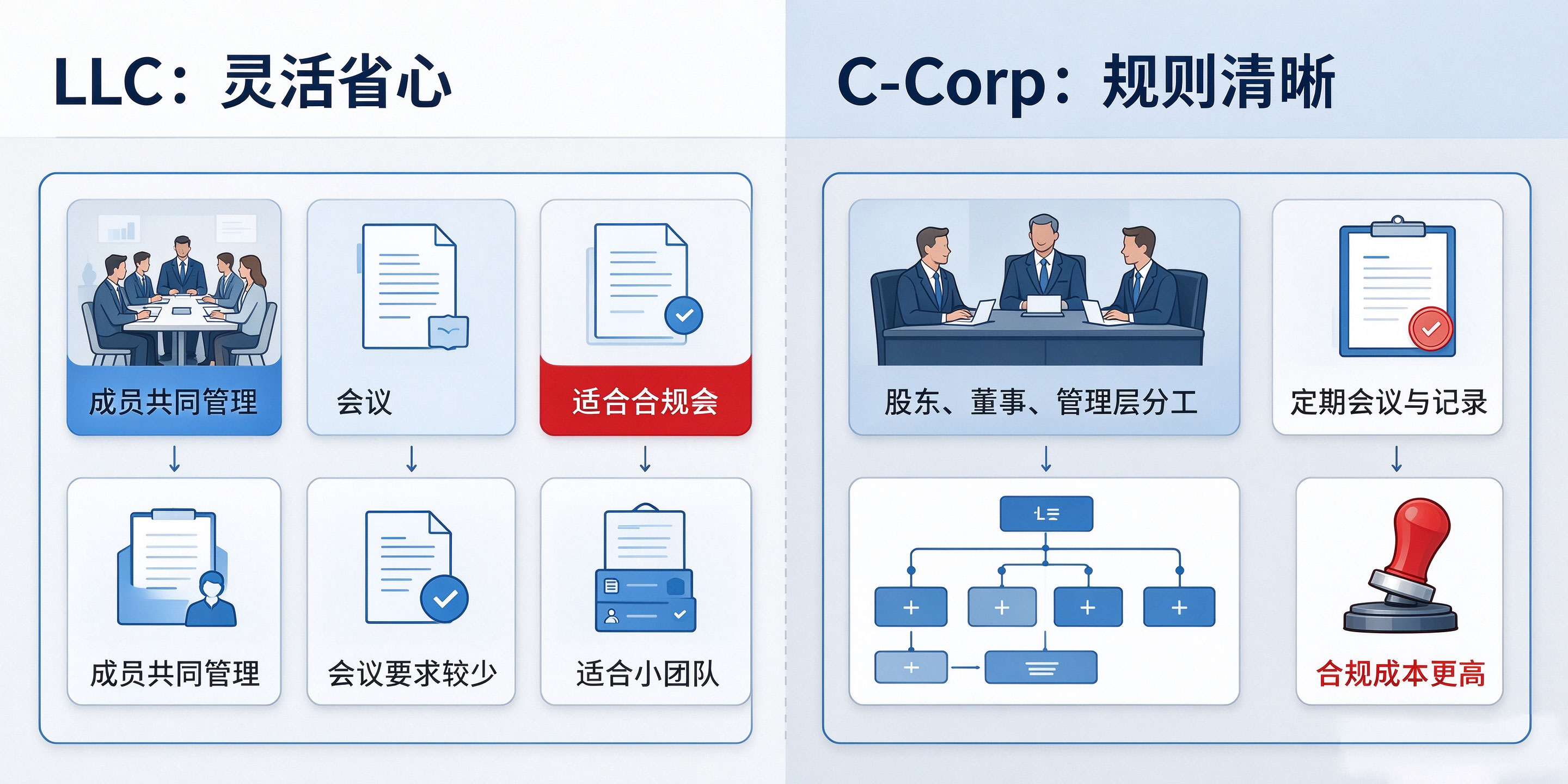 【企好运】美国LLC和C-Corp怎么选?有什么区别?一篇讲透美国公司注册选择(图4) 【企好运】美国LLC和C-Corp怎么选?有什么区别?一篇讲透美国公司注册选择(图4)