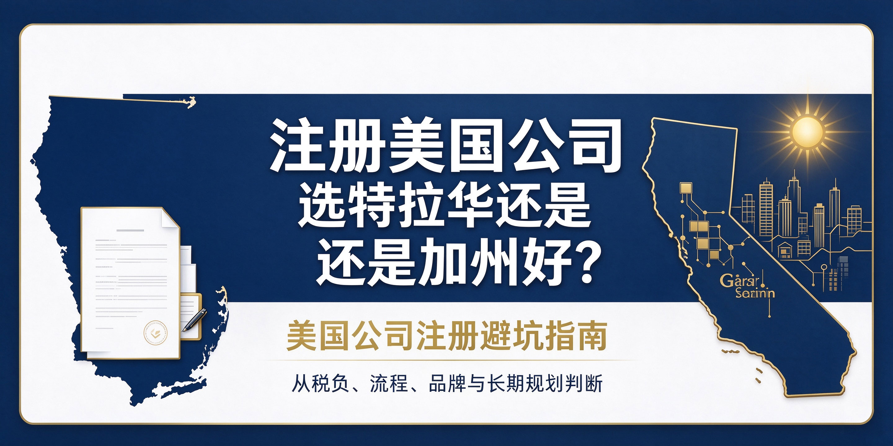 【企好运】注册美国公司选特拉华还是加州好?美国公司注册避坑指南(图1) 【企好运】注册美国公司选特拉华还是加州好?美国公司注册避坑指南(图1)